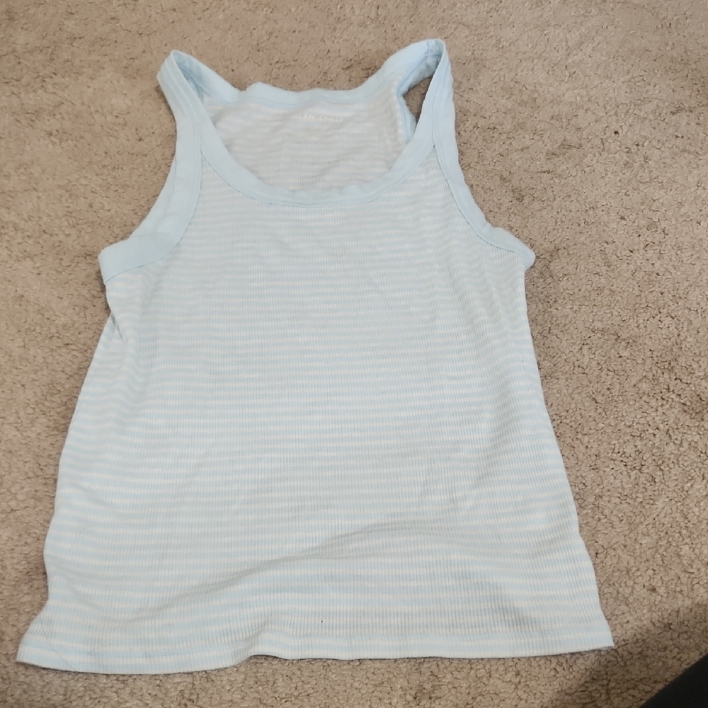 American Eagle Outfitters Light Blue Tank Top